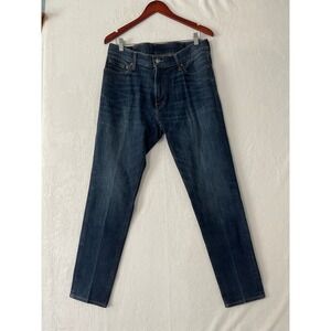 Abercrombie & Fitch Mens 36W 32L Felix Super Slim Medium Blue Wash Denim Jeans